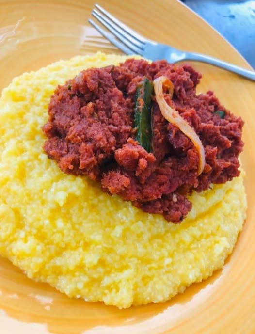 Corned Beef & Grits